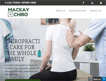 Tablet Screenshot of mackaychiropractic.com